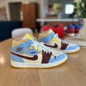 Maison Chateau Rouge x Air Jordan 1 Mid SE 'Fearless', Nike Size 10.5